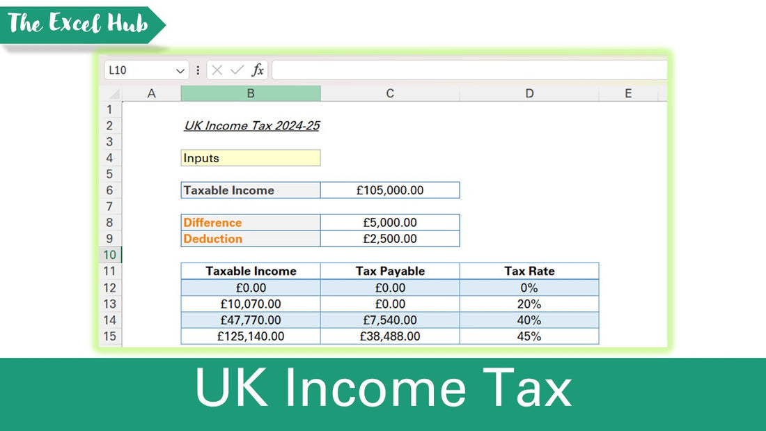 UK Income Tax - Excel File – The Excel Hub
